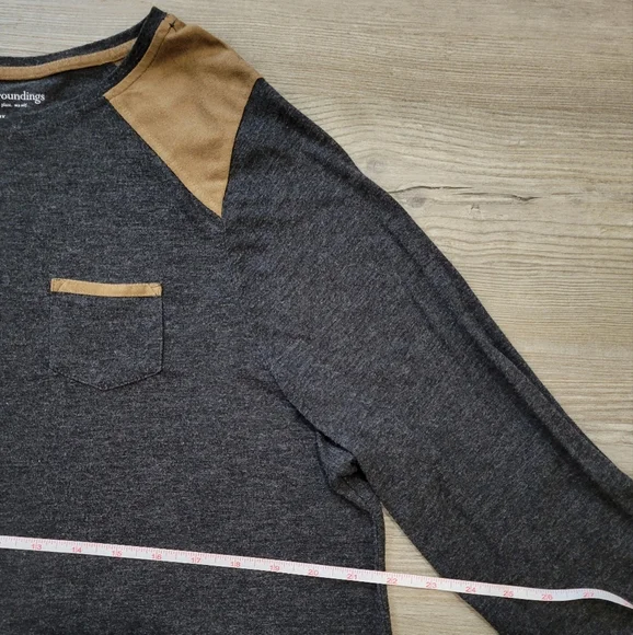 Soft Surrounding Gray Top with Brown Accents Size 1X - Picture 4 of 10